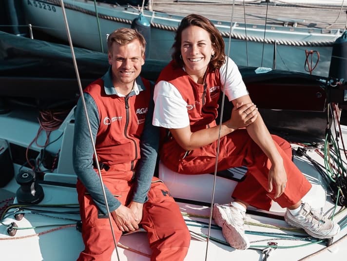   L'as de la mini-transat et la navigatrice olympique en argent : Morten Bogacki et Susann Beucke en double mission
