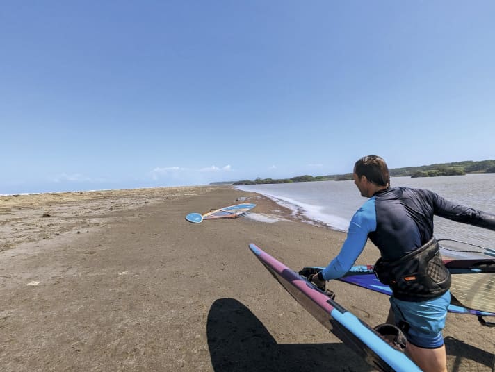 Adventure Salamanca: The trade winds here were constant and almost completely onshore.