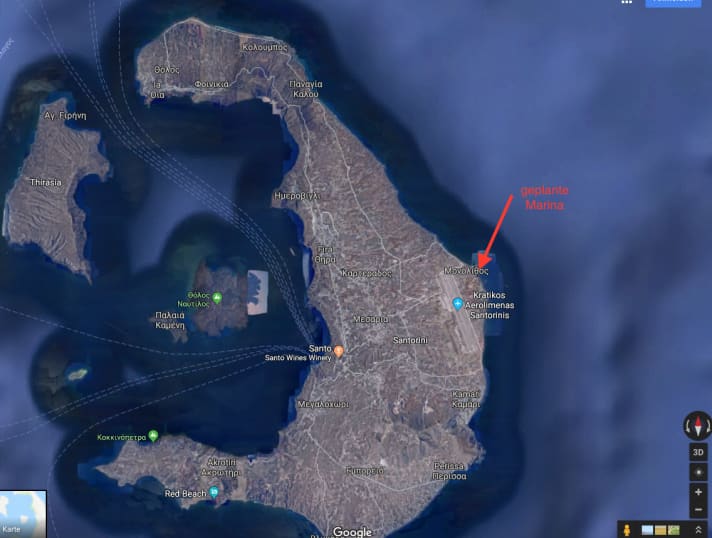 Grecia nuovo porto turistico a Santorini?