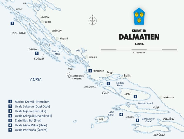   Dalmatia's hidden beaches