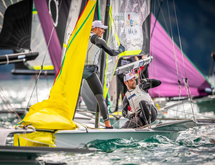   The 2018 49er world champions: Sime and Mihovil Fantela