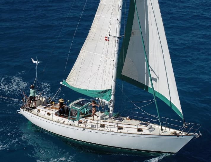 Le "Raindancer" maintenant coulé