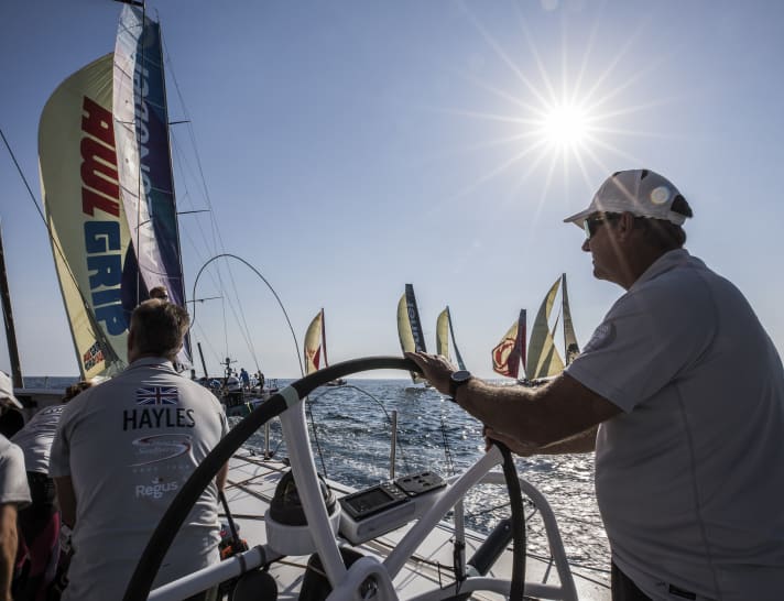   Navigator Hayles, Skipper Witt on board Sun Hung Kai/Scallywag