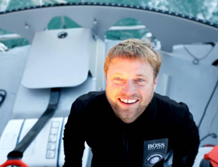   Keine Zeit zum Kochen für Alex Thomson: "Energie-Riegel und Erdnüsse halten mich am Leben."