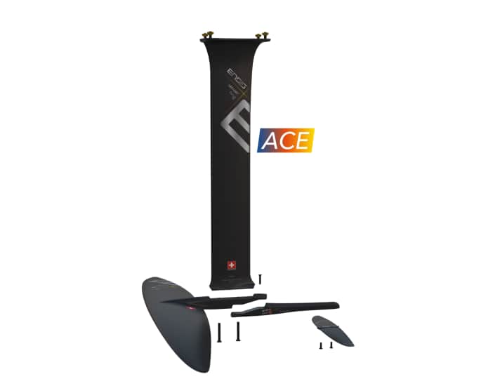 Front wing and fuselage of the new Maniac ACE foils are made of one piece