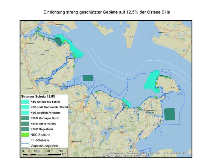 The planned nature conservation areas at a glance.