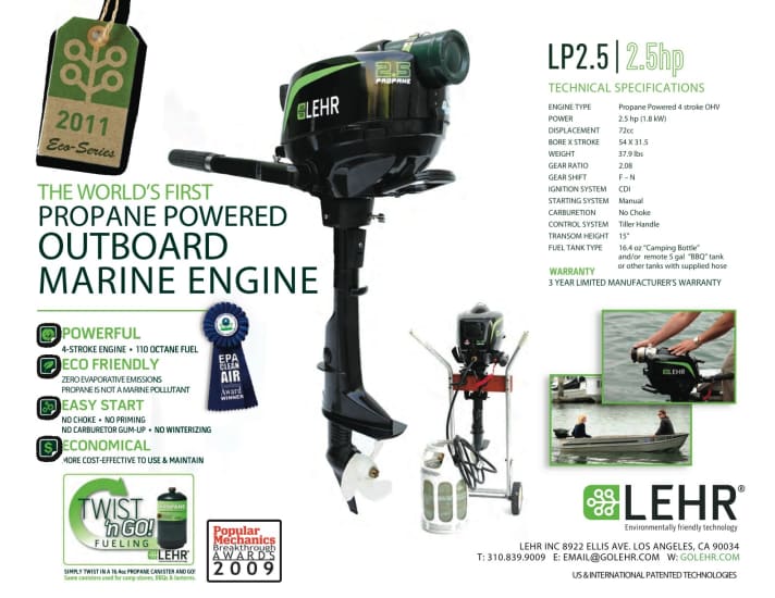   The new propane outboards