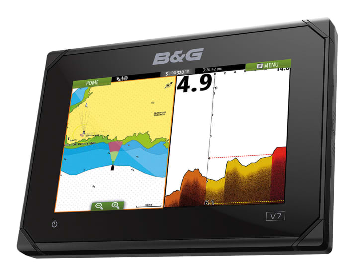   The Vulcan 7 chartplotter can now also be combined with the Forwardscan forward-looking echo sounder