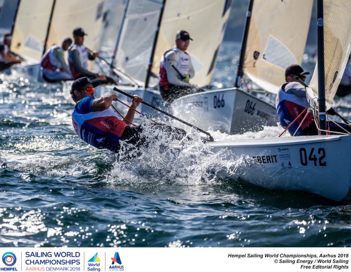   Phillip Kasüske impresses in the Finn dinghy