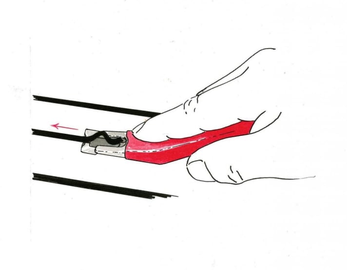   Push-off knives cost around 50 euros, but make the work much easier