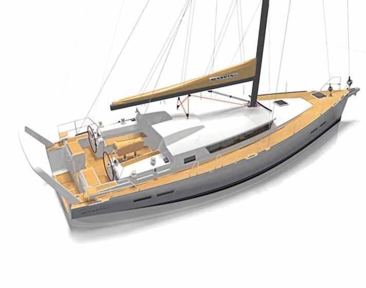 Top view of the Garcia Exploration 45