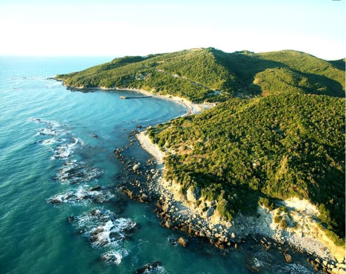   La baie avant la construction