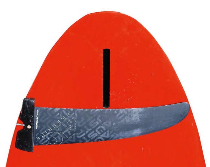 DID YOU KNOW? On freeride boards, the normal fin length corresponds approximately to the tail width in front of the fin box.