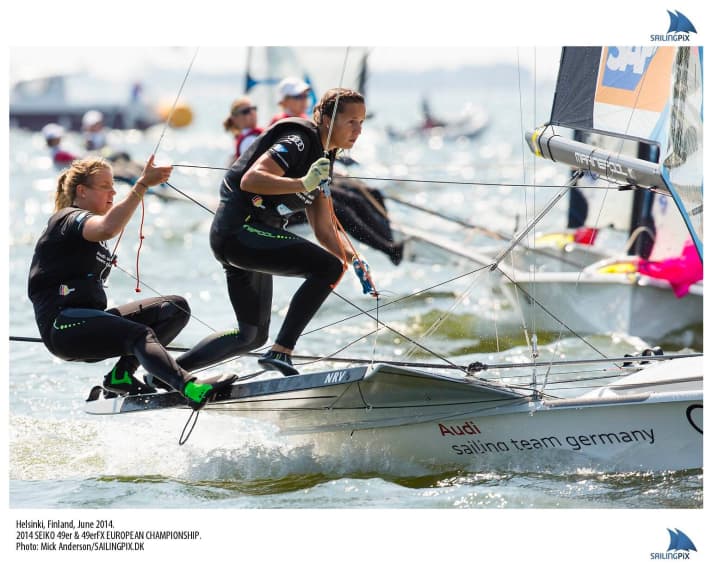   Leonie Meyer et Elena Stoffers en action
