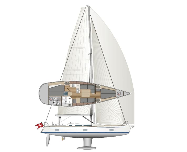 High rigging, efficient appendages and sleek lines are old Luffe virtues. The details have been refined