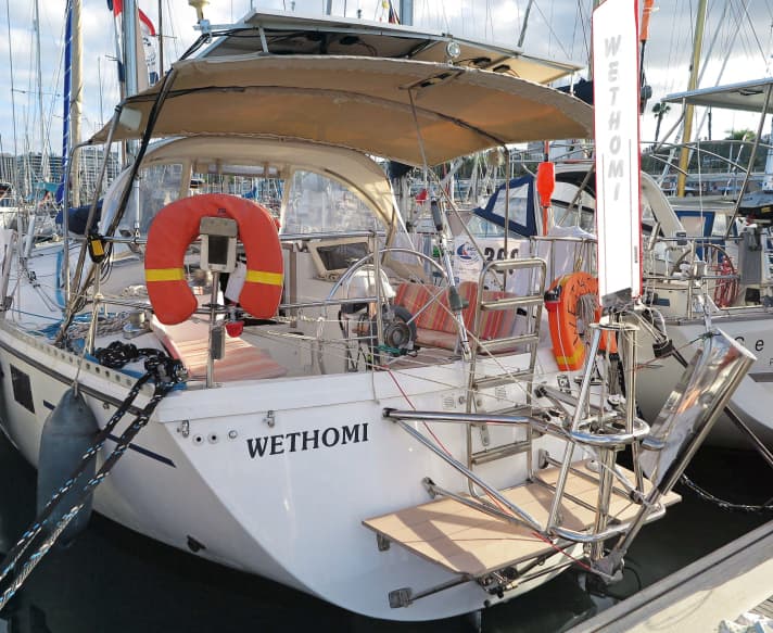 Auch die “Wethomi” ist eine modifizierte Serienyacht