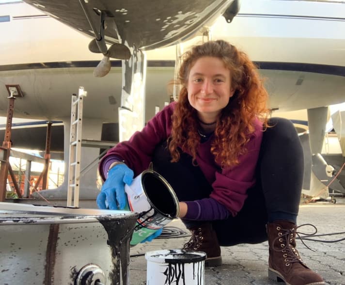   Più che abbastanza da fare: Ronja durante il refit