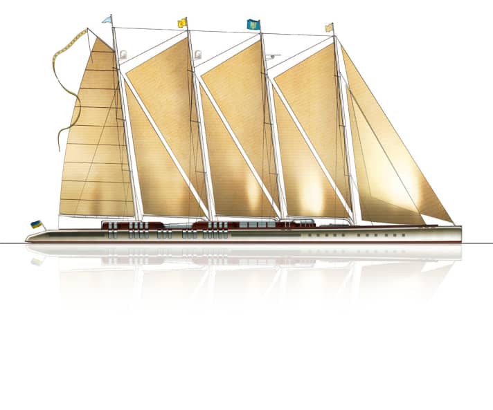 Die 141 Meter lange „Dreamship Symphony“ | y“