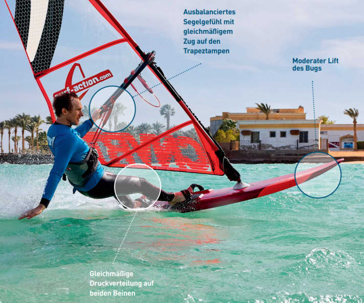 Gesucht: Die perfekte Balance. Dann ist Windsurfen der perfekte Genuss!