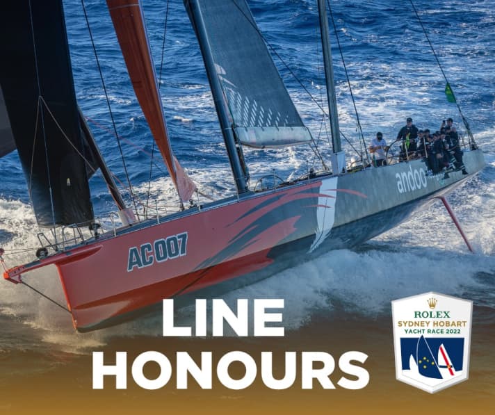 The 2022 Line Honours winner: "Andoo Comanche"