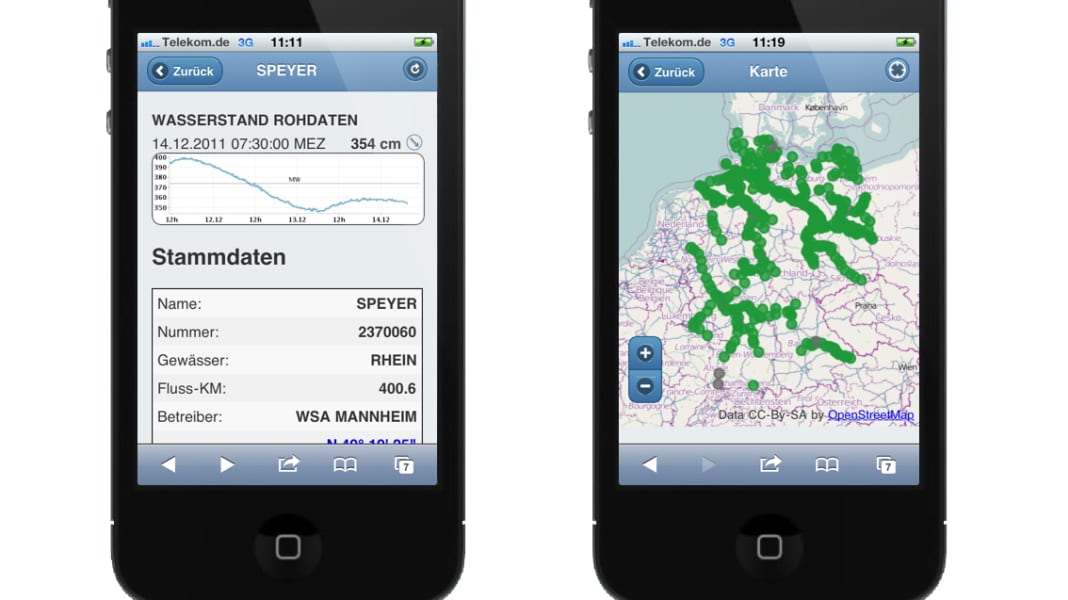 Pegelstände mit neuer Web-App abrufbar