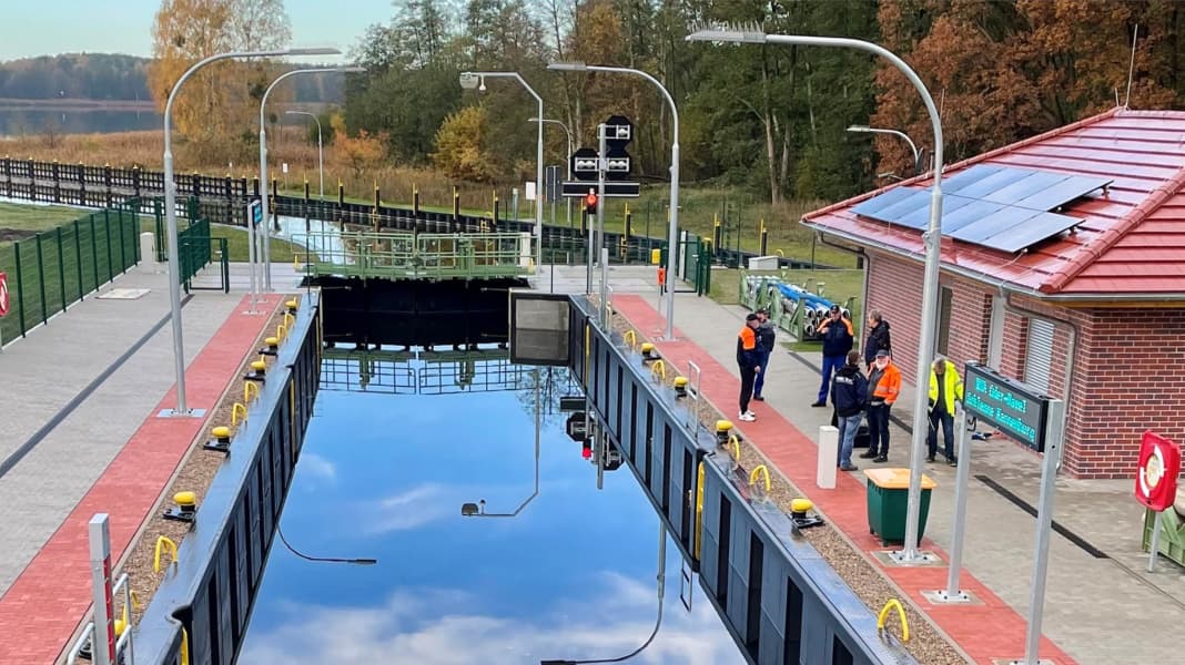 Brandenburger Gewässer: Neue Schleuse -Wieder freie Fahrt nach Templin