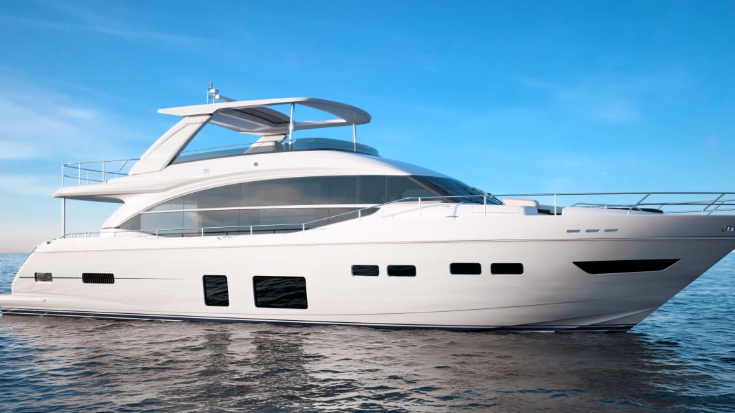 Princess 75 Motor Yacht: Neues Modell in der Flybridge-Linie - Immer obenauf: Die 24-m-Flybridge von Princess