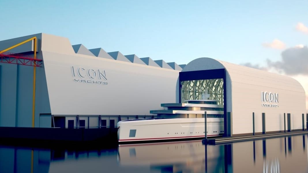 New floating dock for Icon Yachts