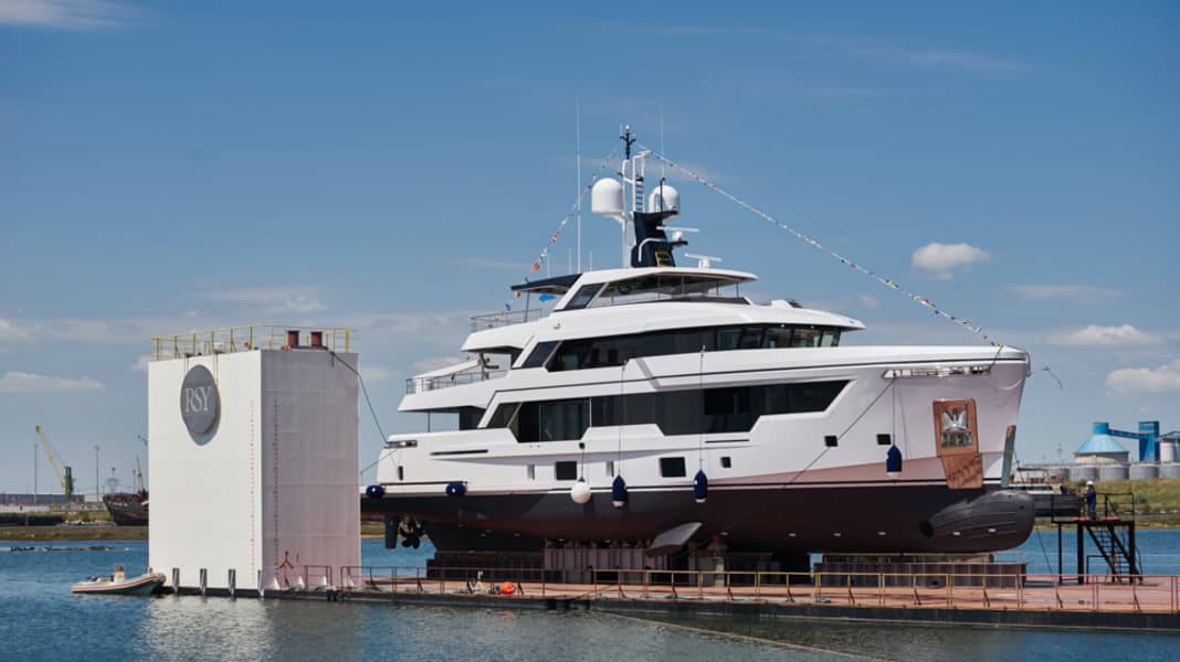Erstwasserung bei Rosetti Superyachts