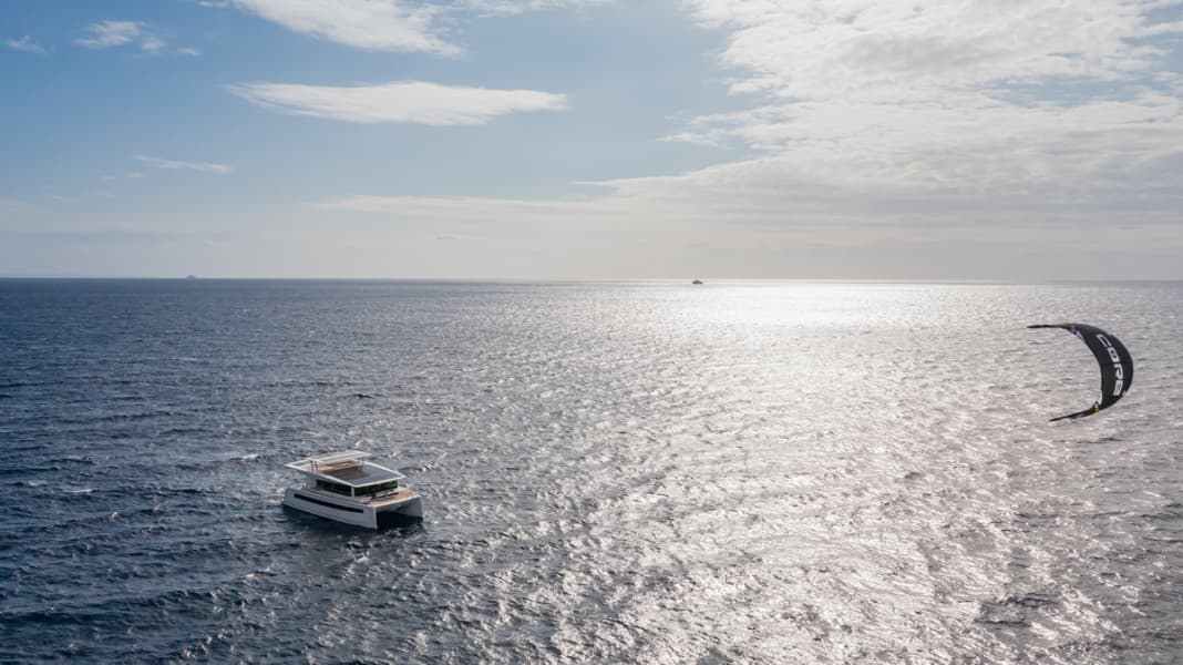 Kite upgrade for the Silent 60 electric catamaran