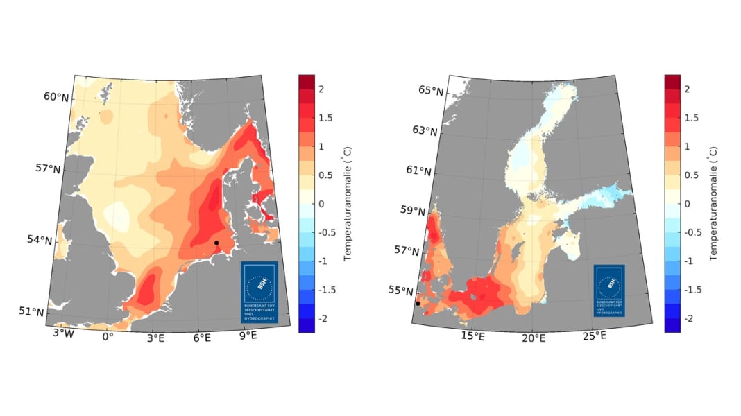 Wetter und Klima: Temperaturanstieg der Nord- und Ostsee setzt sich fort