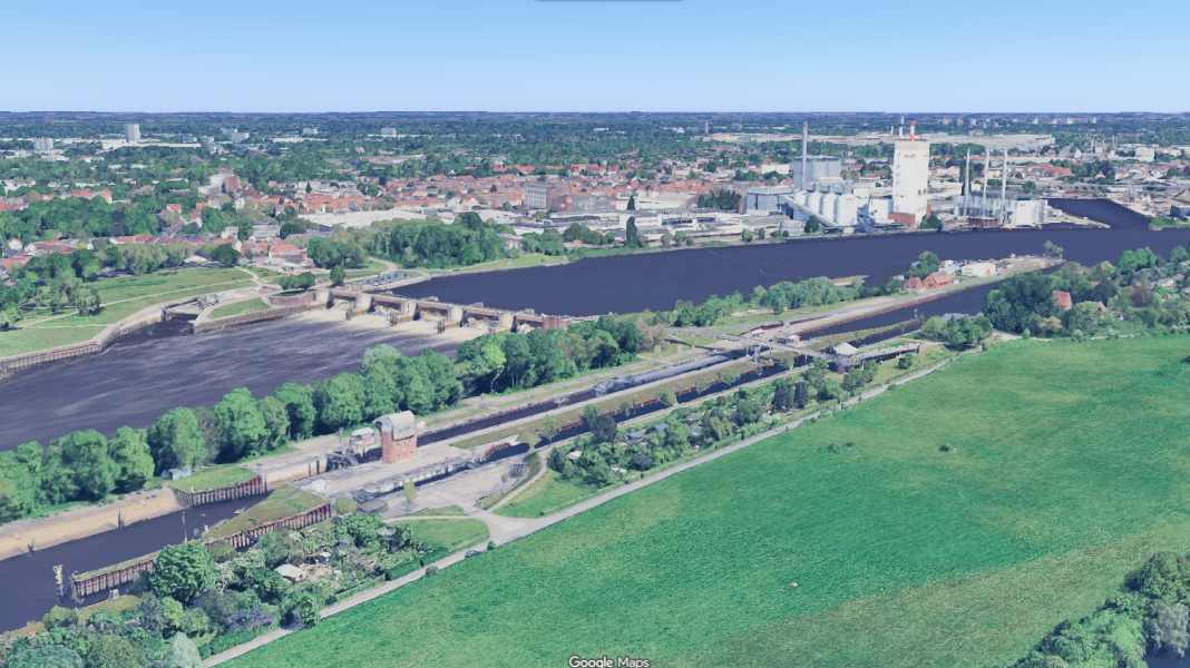 La ville de Brême : Fermeture de l'écluse de Hemelingen pendant deux mois