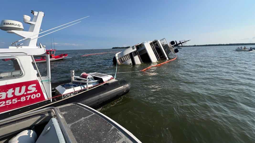 Seenot: 38-Meter-“Lovebug” läuft in Chesapeake Bay auf Grund – fünf Personen gerettet