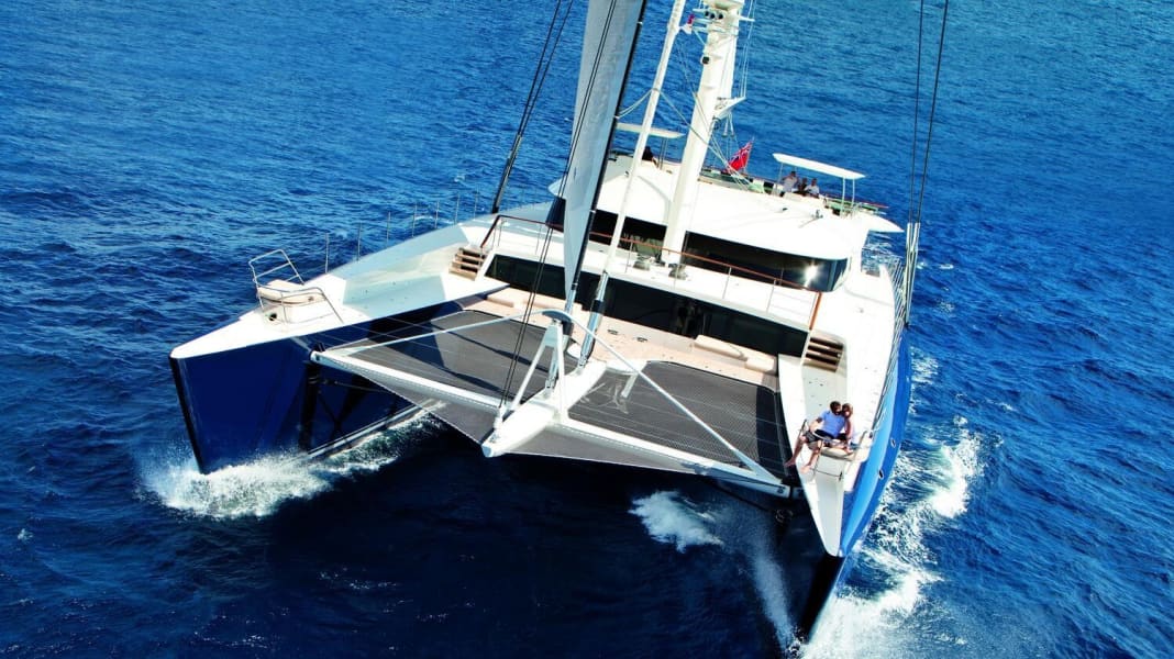 "Hemisphere" the largest sailing catamaran in the world. YACHT