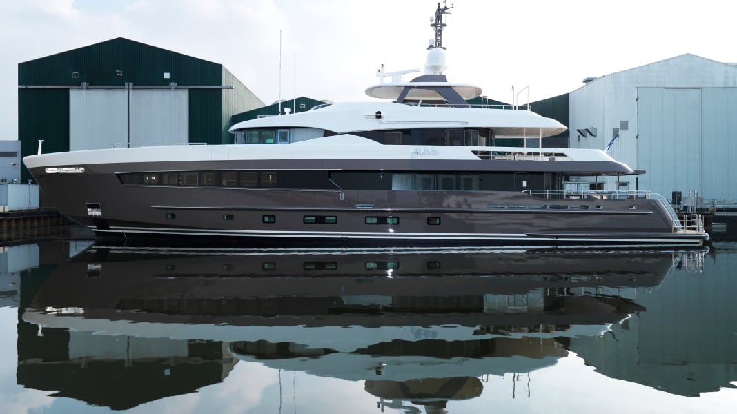 Unterwasser-Spoiler für Heesen-Yacht