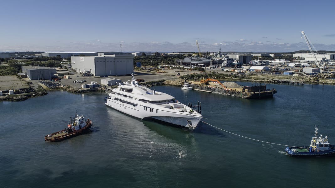 The rabbit is in the water