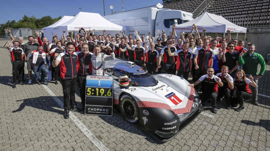 Porsche 919 Evo fährt Rekordrunde auf dem Ring: 5:19,55 min sind neue Dimension