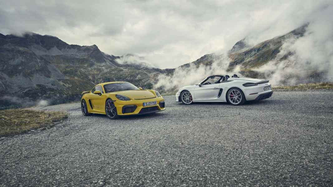 Porsche stellt 718 Spyder und 718 Cayman GT4 vor: 718 als Sechszylinder-Sauger