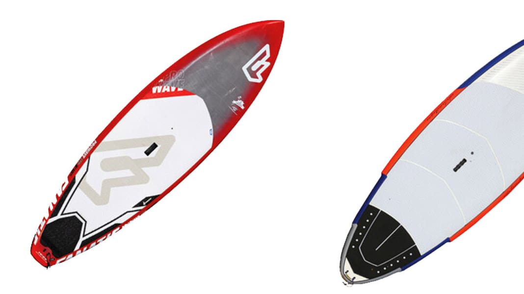 Shortboard comparison 2014 Fanatic Pro Wave vs. RRD Cosmo SUP Classic SURF