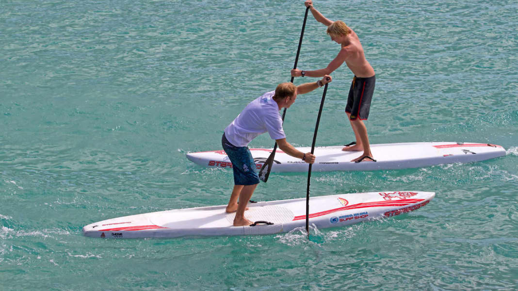 SUP Fahrtechnik: Race-Paddeltechnik