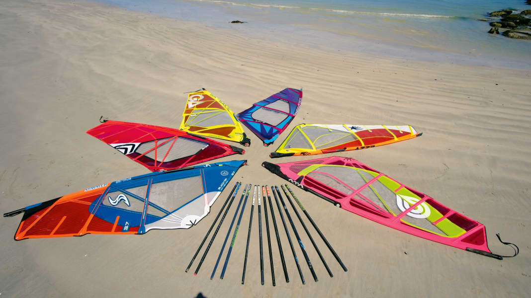 Test 2020: Wavesegel 3,7 mit unterschiedlichen Masten