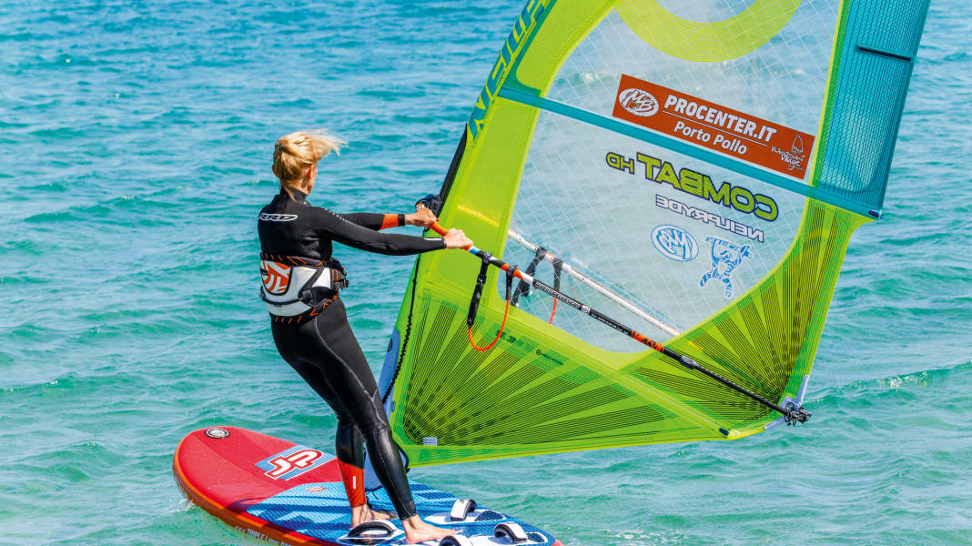 Sail on surfboard on sale