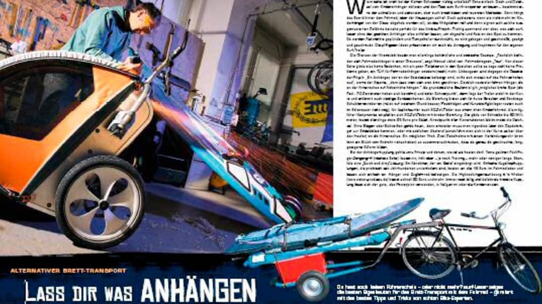 Workshop – Surfanhänger für's Fahrrad selber bauen