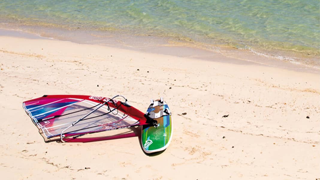 Material am Strand sicher lagern