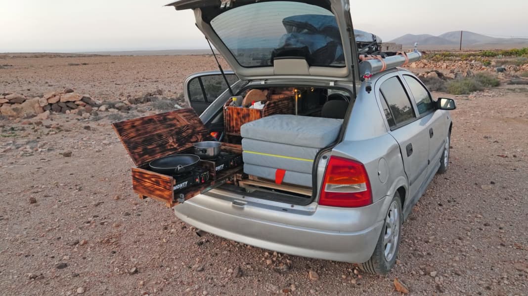 Low-budget freedom: camping in a car