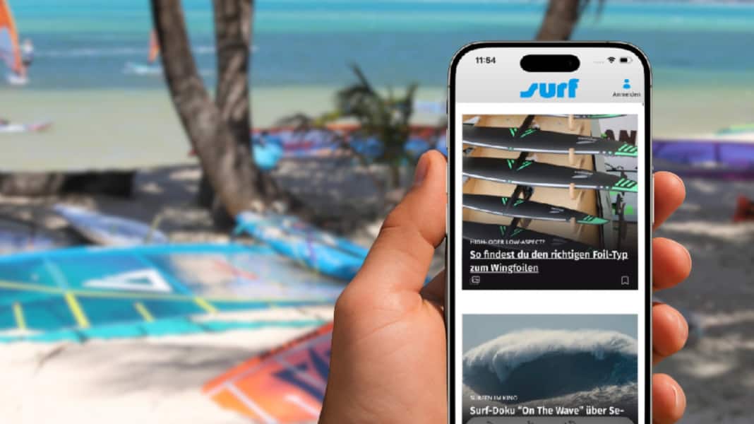 In the App Store and Play Store: New surf app for iOS and Android