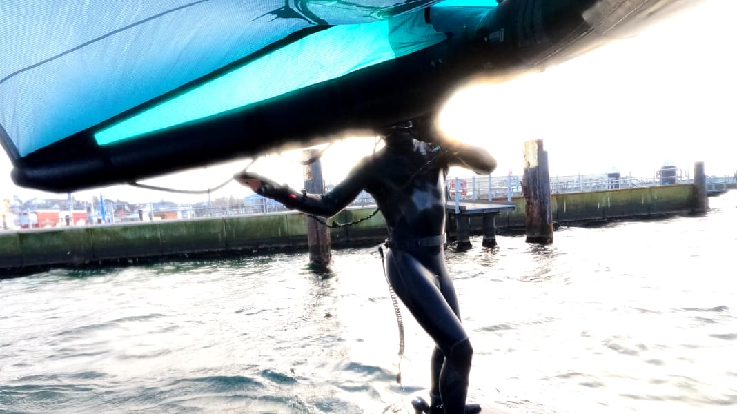 Hüftleash im Test: ProLimit Wingsurf Waist Belt mit Coiled Leash