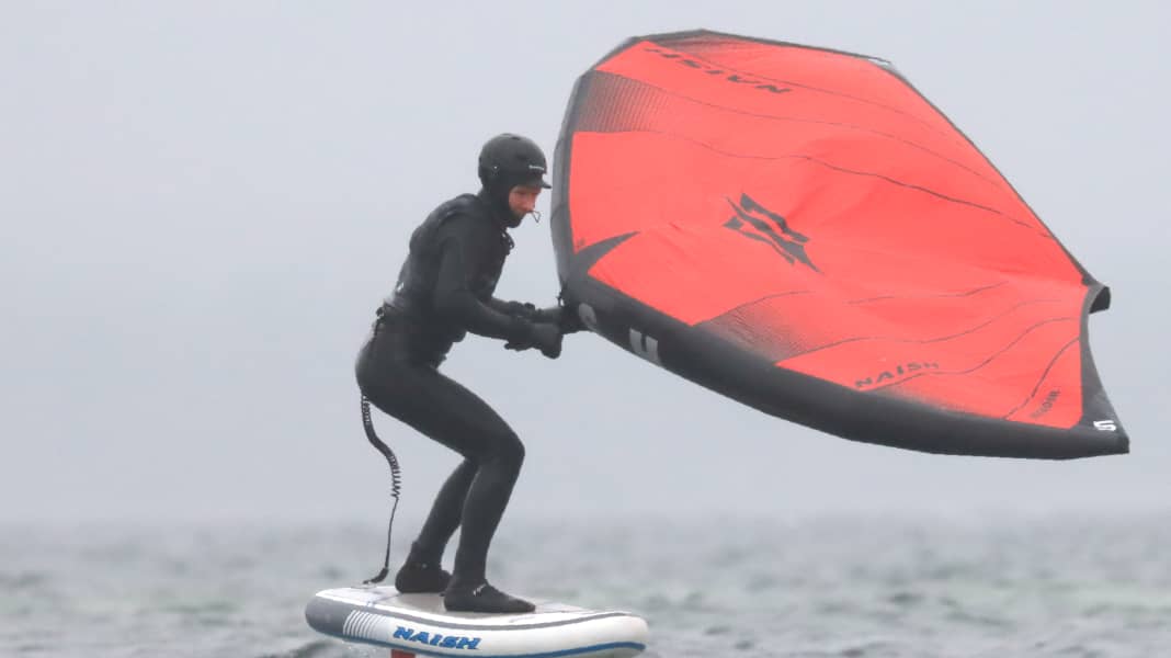 Naish inflatable wing deals board