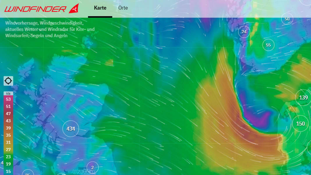 WINDFINDER Il vento e meteo in tutto il mondo