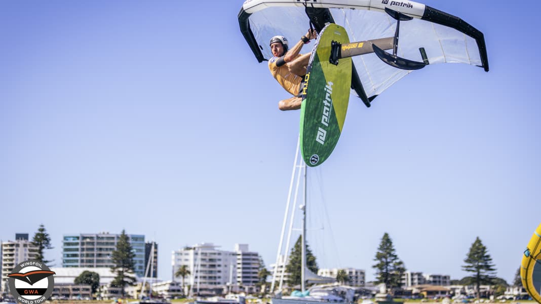 Wingfoil World Cup: Erst Flaute, dann Action in Tauranga